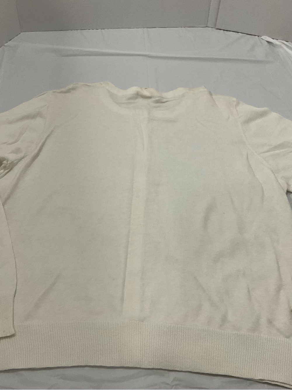 Faded Glory White Button-Front Cardigan Sweater - Picture 3 of 6